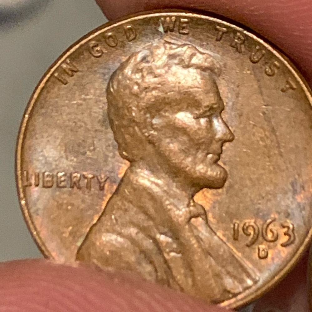 1963 Lincoln Cent Penny - error